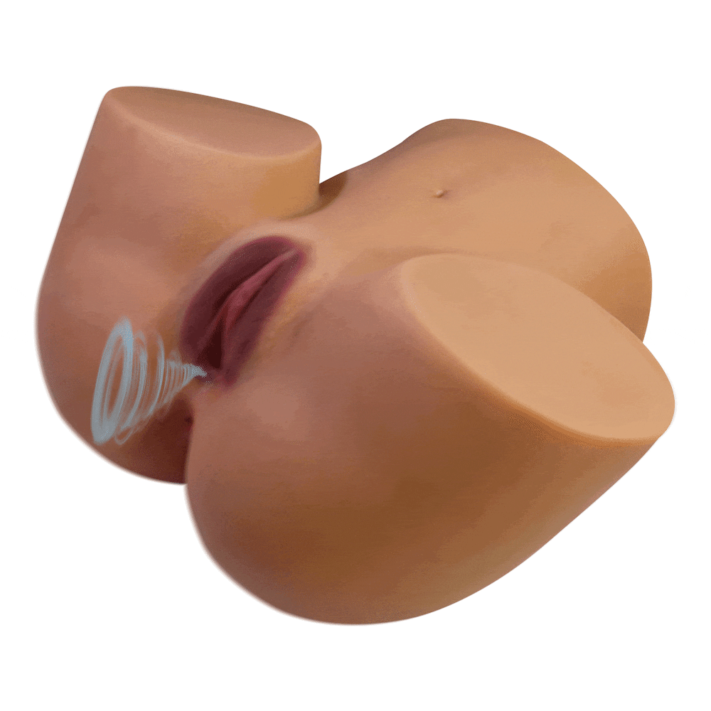 Acabamento do Crazy Bull Briony masturbador Crazy Bull Briony em formato de corpo 3D com destaque para o TPE macio