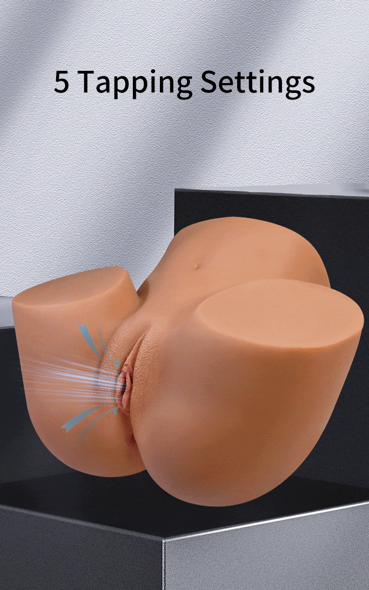 Dicas de uso do Crazy Bull Briony masturbador Crazy Bull Briony em formato de corpo 3D, vista complementar para dicas de uso