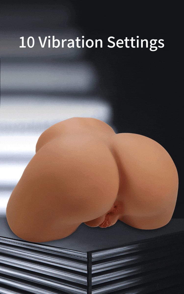 Dicas de uso do Crazy Bull Geriann masturbador Crazy Bull Geriann em formato de bumbum, vista complementar do produto para dicas de uso